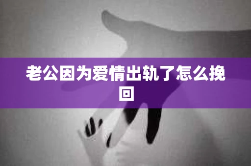 老公因为爱情出轨了怎么挽回