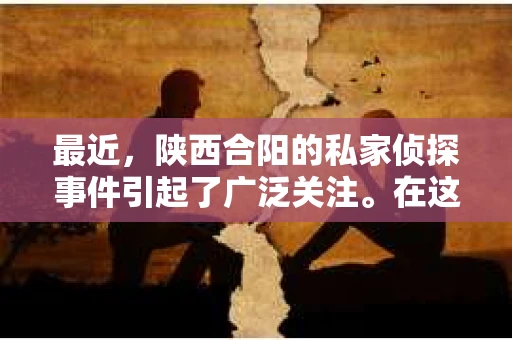 最近，陕西合阳的私家侦探事件引起了广泛关注。在这个信息爆炸的时代，隐私保护显得尤为重要。今天，我们就来聊聊这个事件，看看它背后的一些故事。