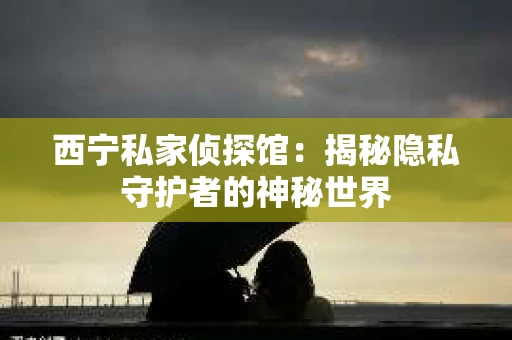 西宁私家侦探馆：揭秘隐私守护者的神秘世界