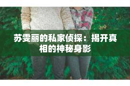 苏雯丽的私家侦探：揭开真相的神秘身影