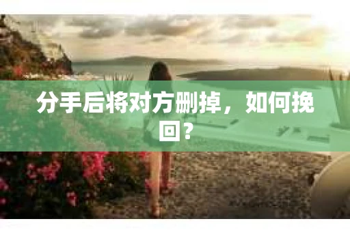 分手后将对方删掉，如何挽回？