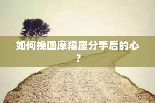 如何挽回摩羯座分手后的心？