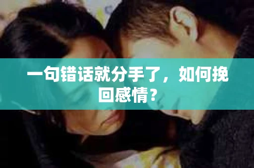 一句错话就分手了,如何挽回感情? 一句错话就分手了,如何挽回感情?